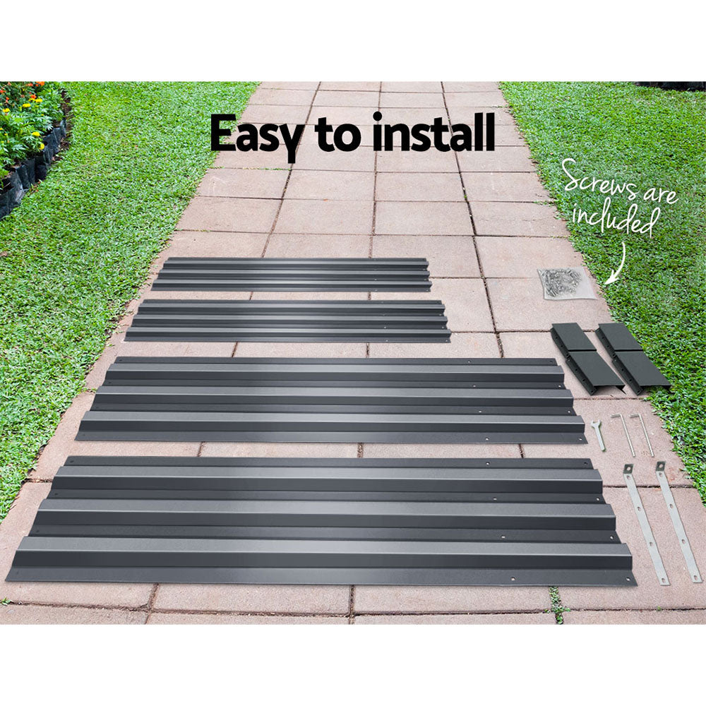 Green Fingers Garden Bed - Galvanised 150x90cm