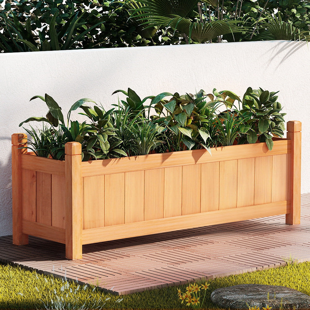 Green Fingers Wooden Planter Box 90x30x33cm
