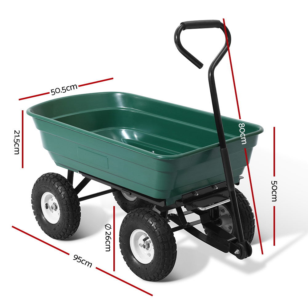 Garden Cart Hand Trolley - 75L