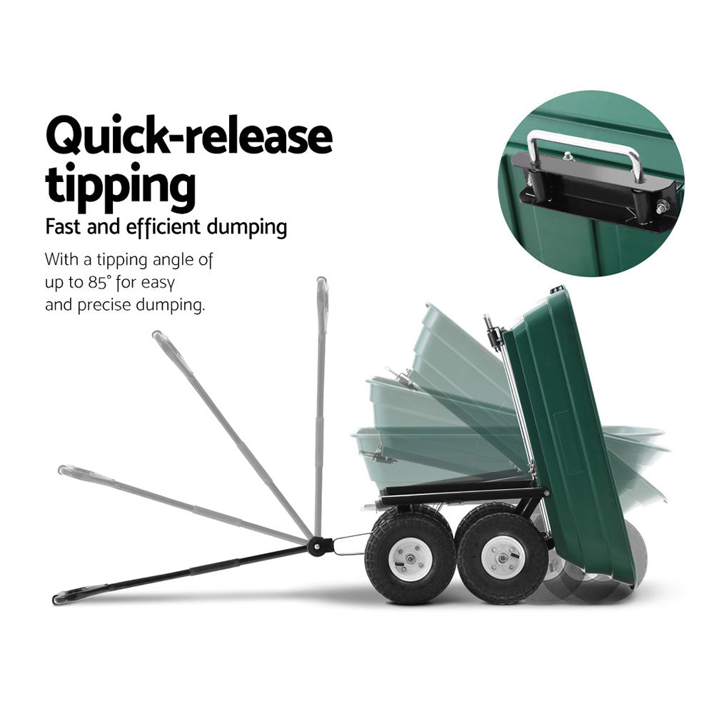Garden Cart Hand Trolley - 75L
