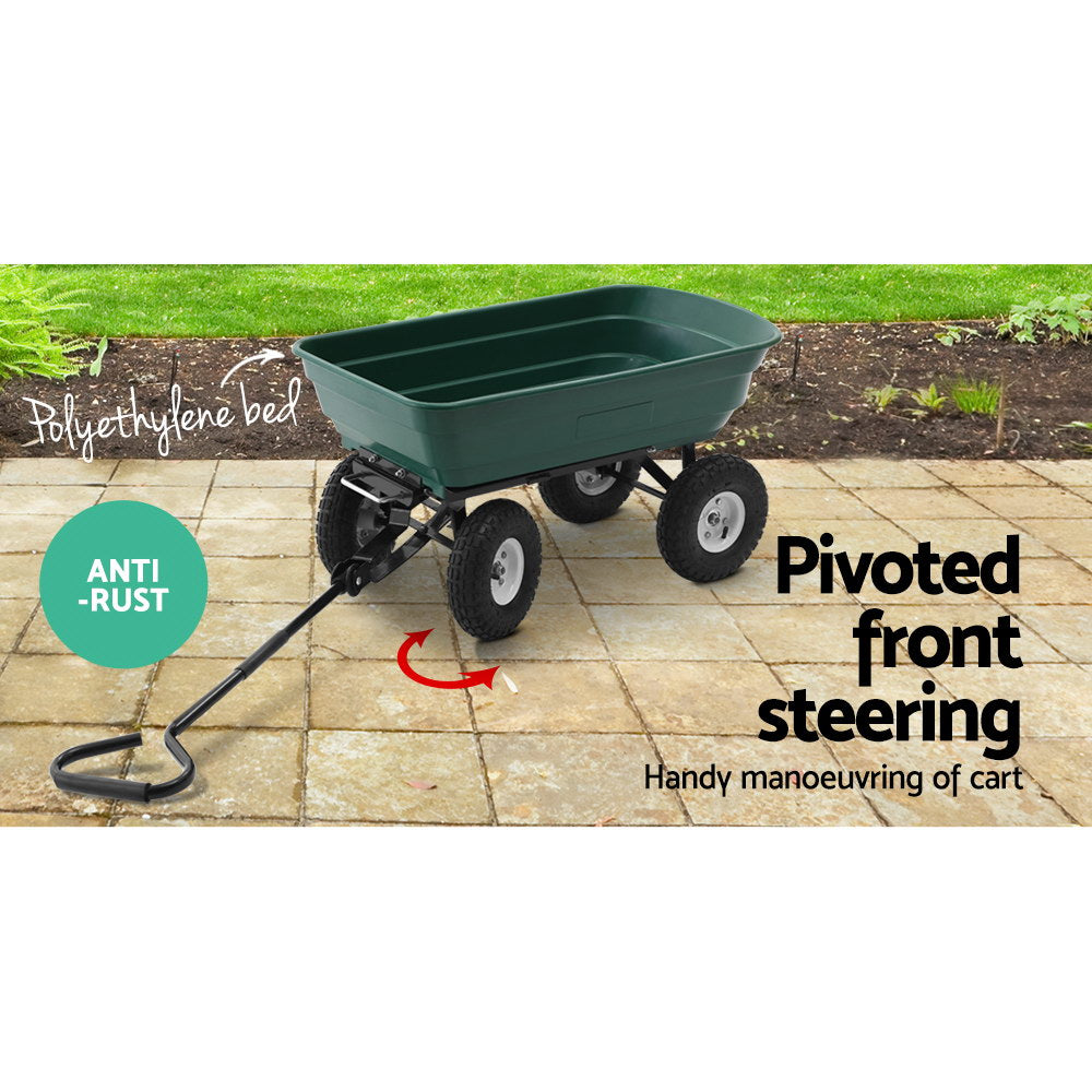 Garden Cart Hand Trolley - 75L