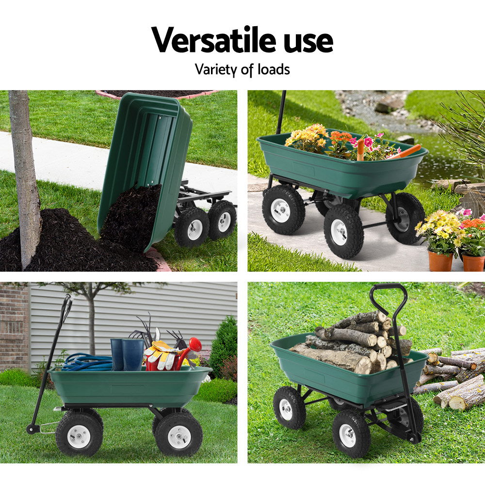 Garden Cart Hand Trolley - 75L