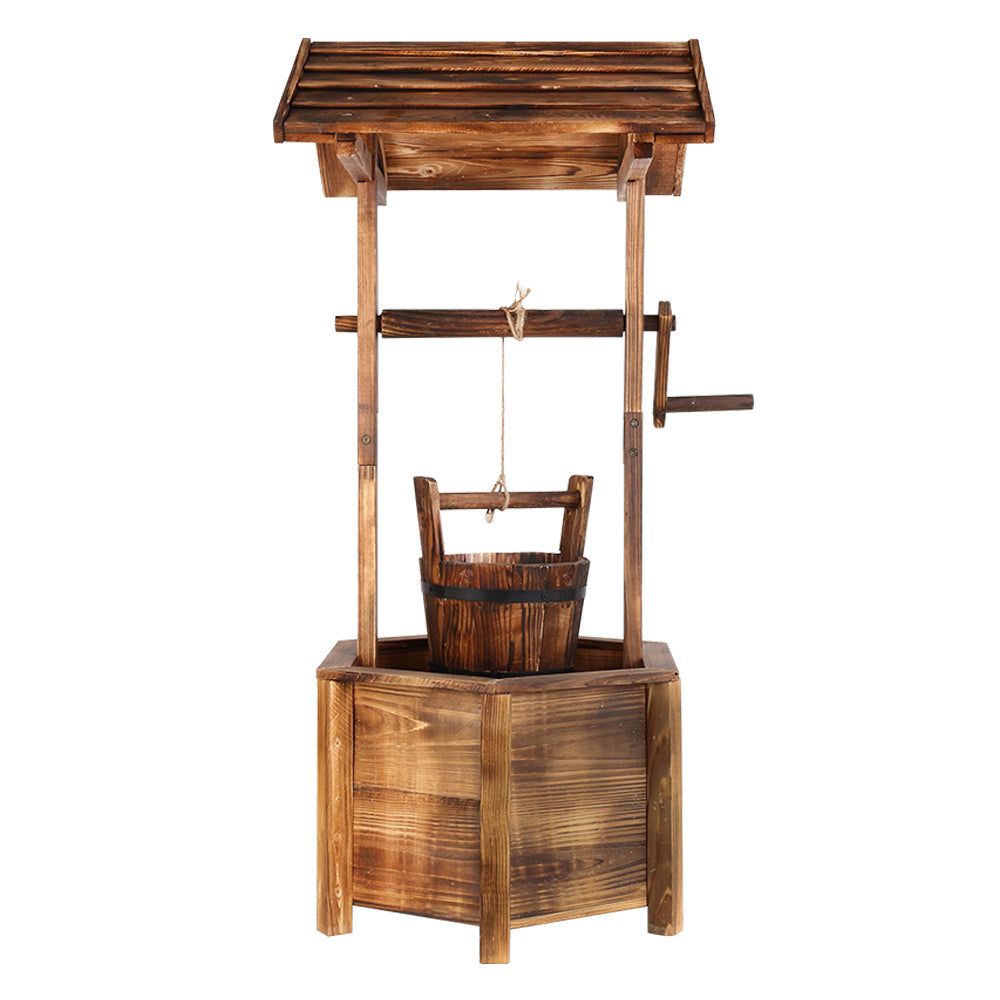 Wishing Well Ornament - Wooden 100cm