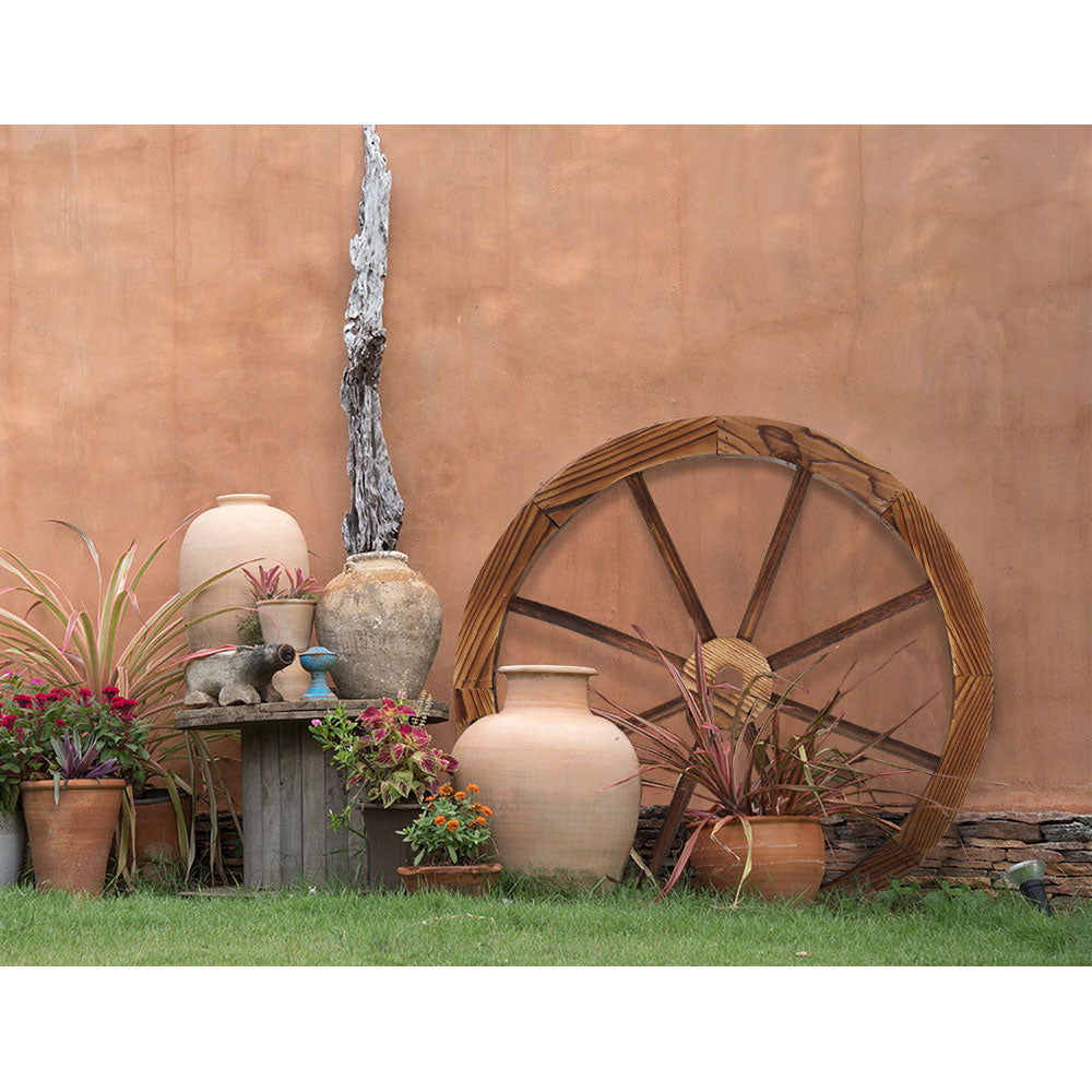 Wagon Wheel Ornament - Wooden 60cm