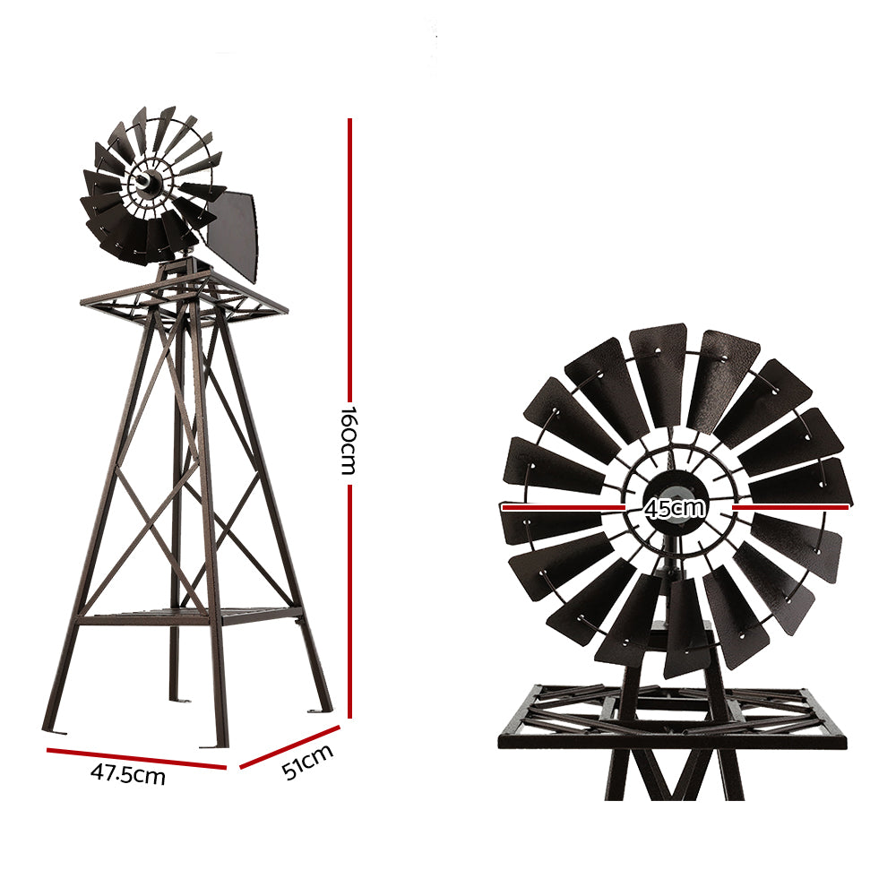 Garden Windmill - Metal 160cm