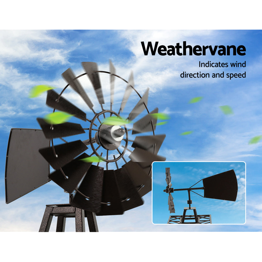 Garden Windmill - Metal 160cm