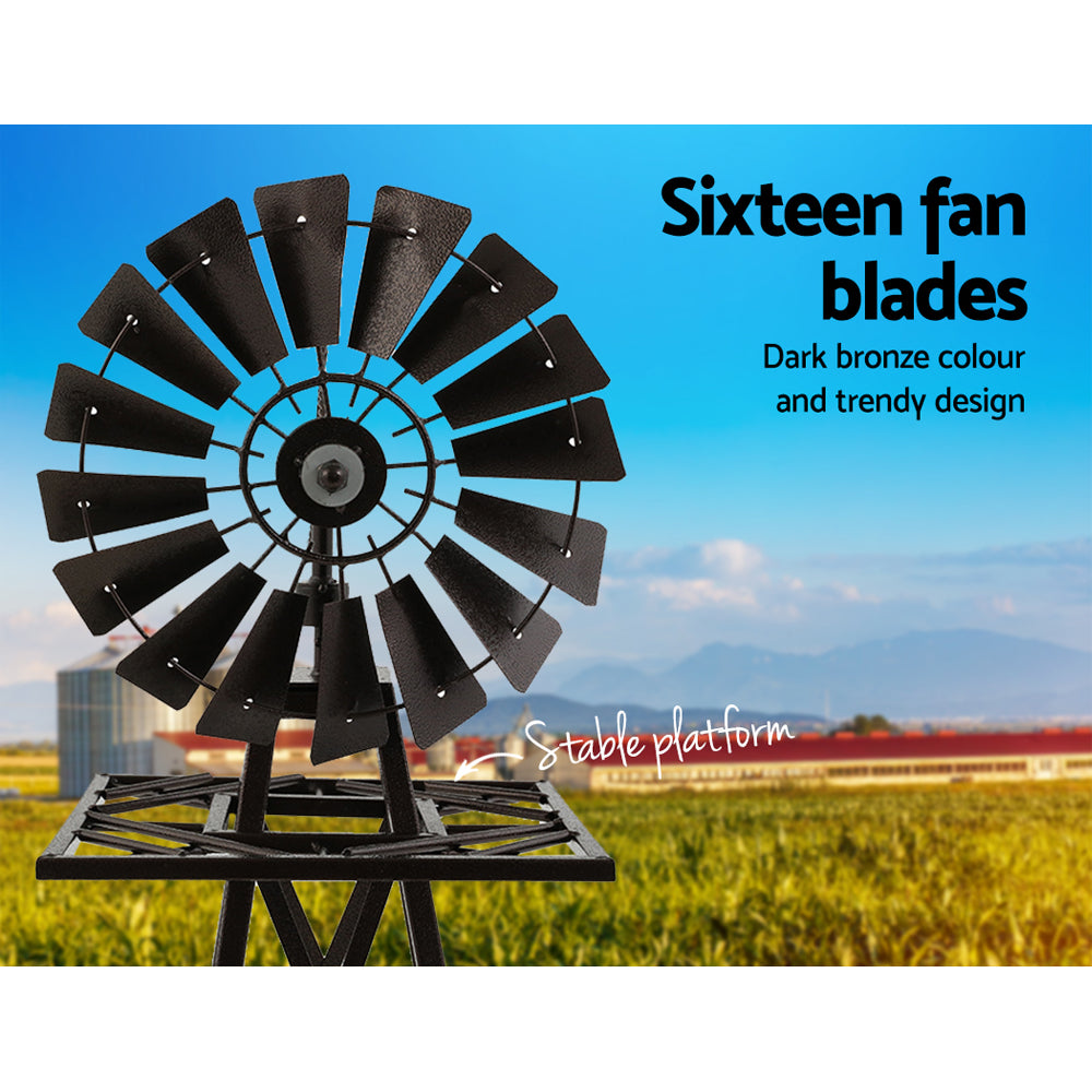 Garden Windmill - Metal 160cm