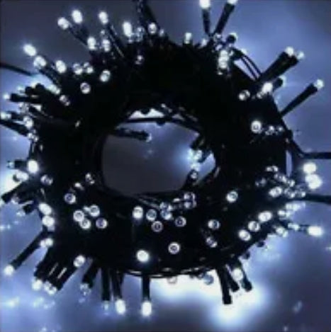 Solar Outdoor Fairy String Lights 200 LED - White