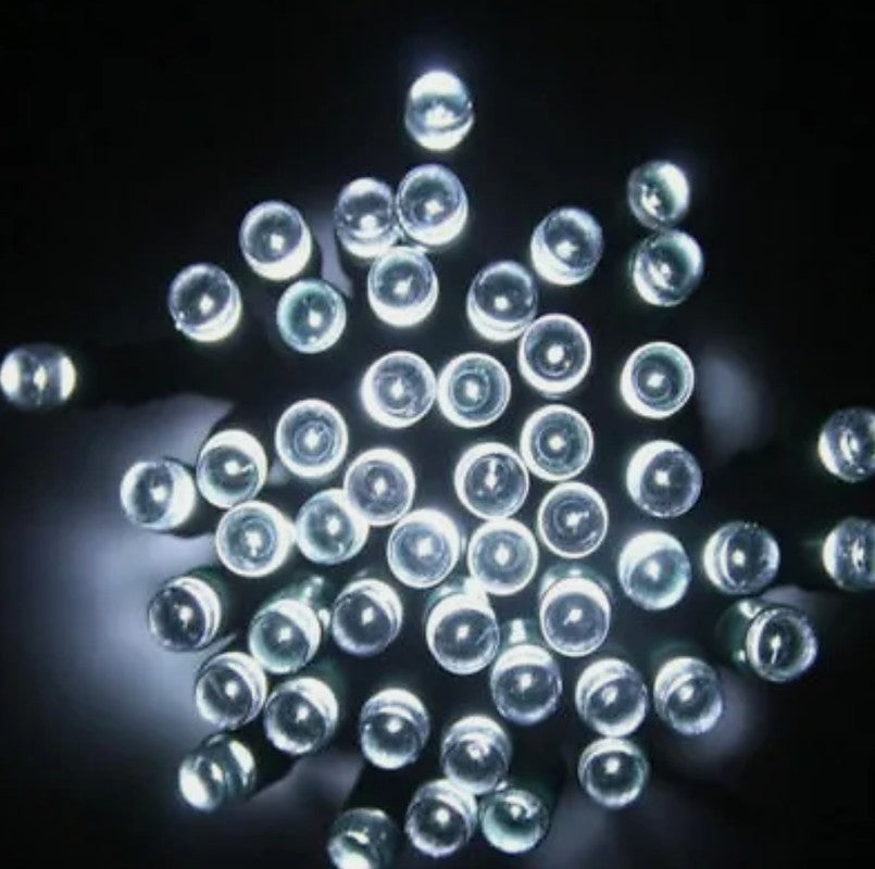 Solar Outdoor Fairy String Lights 200 LED - White
