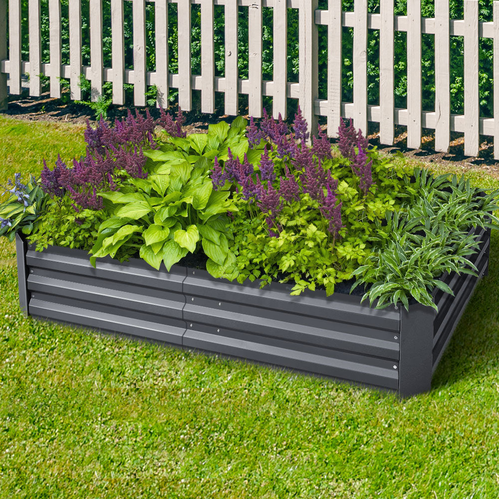 Green Fingers Garden Bed - Galvanised 150x90cm