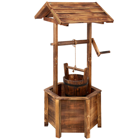 Wishing Well Ornament - Wooden 100cm