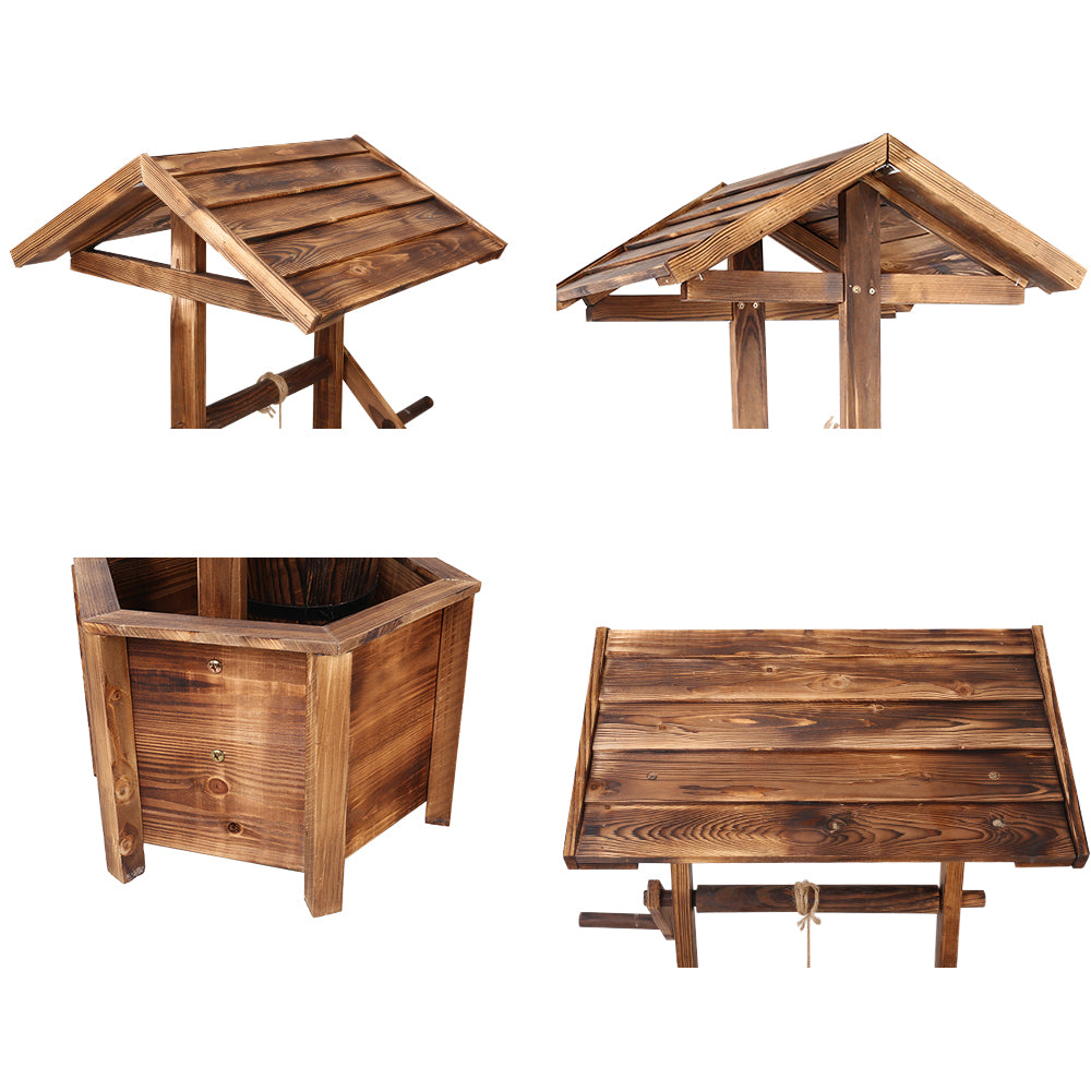 Wishing Well Ornament - Wooden 100cm