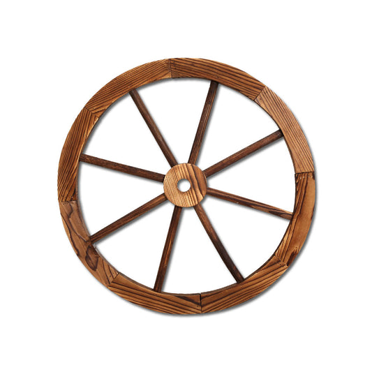 Wagon Wheel Ornament - Wooden 60cm