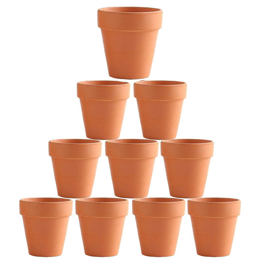 10x 6cm Clay Ceramic Terracotta Pot